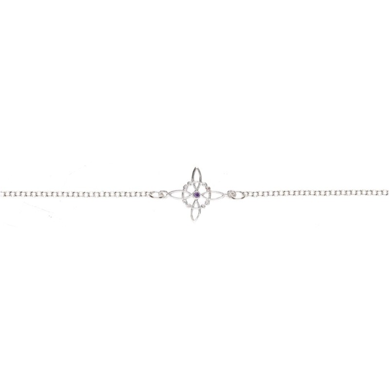 Cavigliera Nodo di Strega Piccolo in Argento Sterling 925