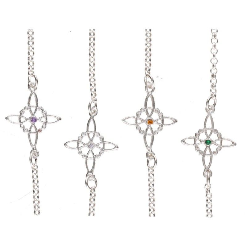 Cavigliera Nodo di Strega Piccolo in Argento Sterling 925