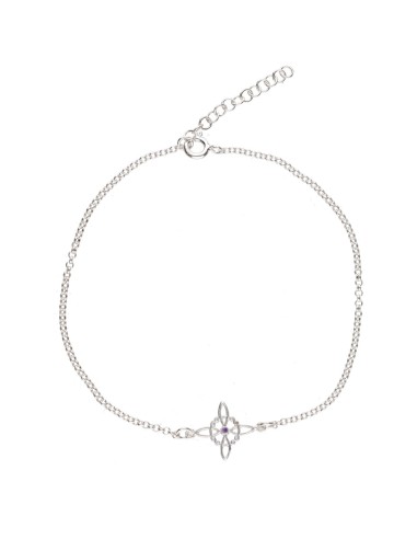 925 Sterling Silver Witch's Knot Anklet