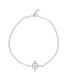 Bracelet de cheville en argent 925 nœud de sorcière