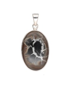 Pendentif Septaria ovale en...