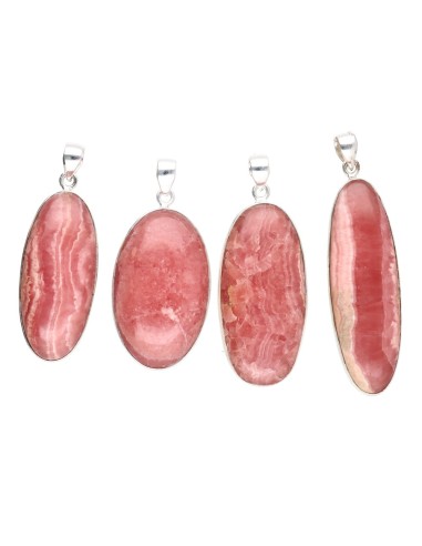Ciondolo Ovale di Rodocrosite Grande...