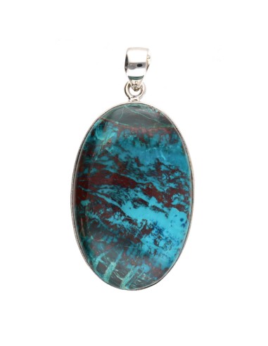 Pendentif chrysocolle ovale aléatoire...