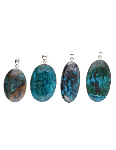 Pendentif chrysocolle ovale aléatoire...