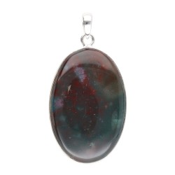 Pendente Ovale in Giada Elicottero Casuale in Argento Sterling 925