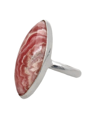 Bague œil en argent 925 Rhodochrosite...
