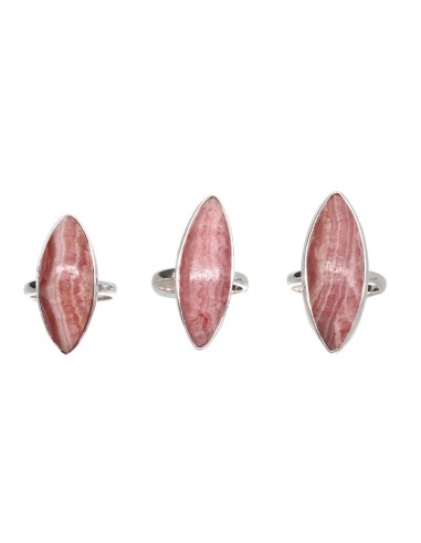 Bague œil en argent 925 Rhodochrosite...