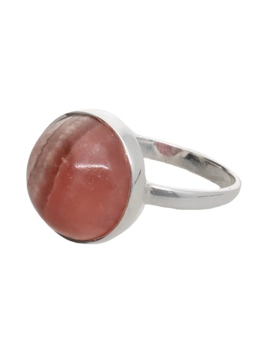 Anello Circolo di Rodocrosite Casuale...