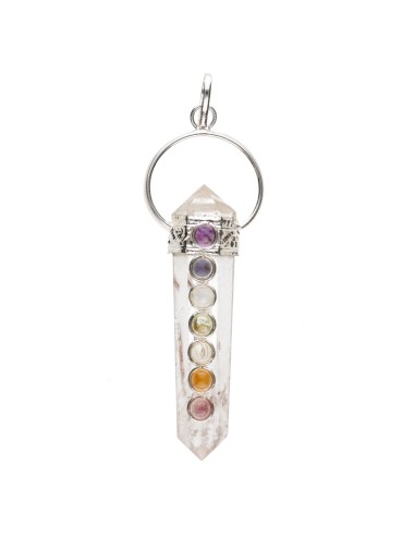 Colgante Biterminado de Cuarzo con...