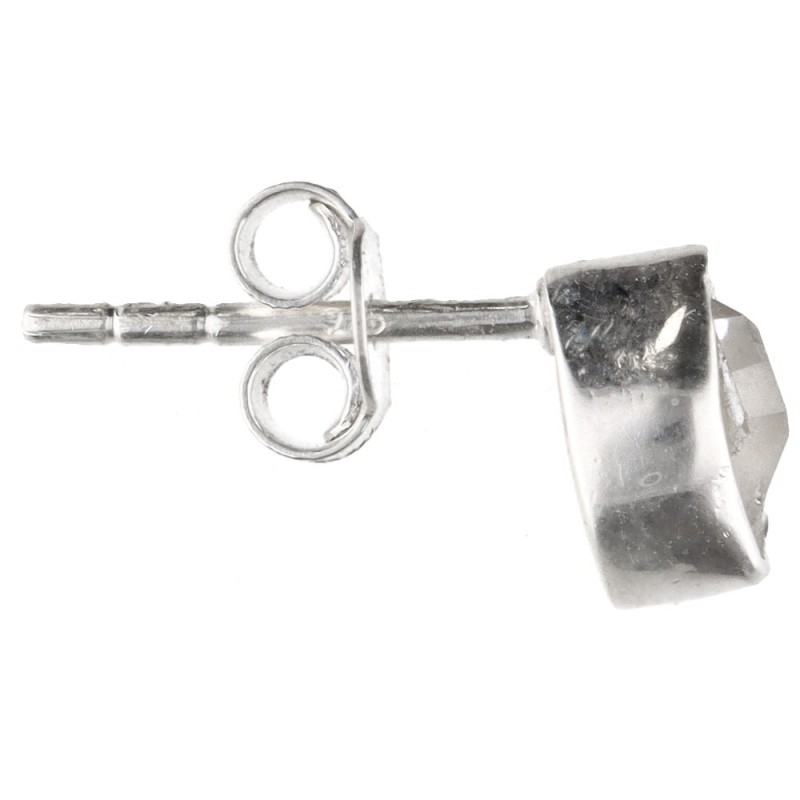 Orecchini a bottone in Herkimer in argento sterling 925