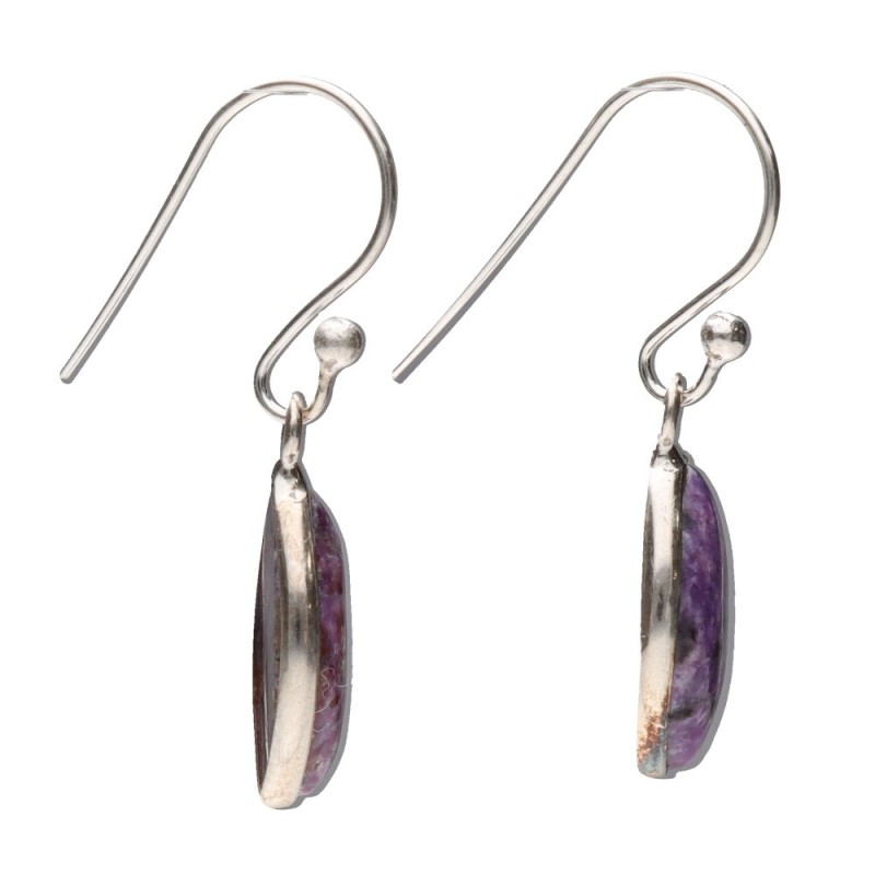 Orecchini Occhio di Charoit in Argento Sterling 925