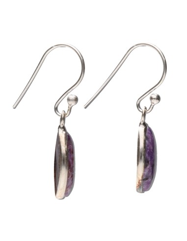 Orecchini Occhio di Charoite in...