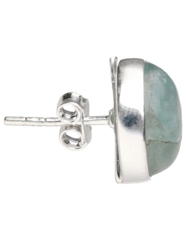 Orecchini Cerchio di Acquamarina in...