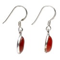 Pendientes Circulares de Cornalina