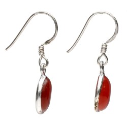 Pendientes Circulares de Cornalina