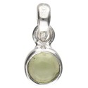 Ensemble cercle de péridots en argent 925