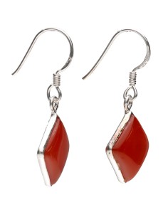 Carnelian Cube Earrings in... 2