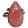 Anillo Gota de Rodocrosiita Ajustable en Plata de Ley 925