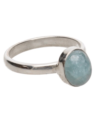 Anillo Óvalado de Aguamarina...