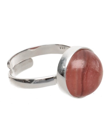 Anello circolare in rodocrosite...