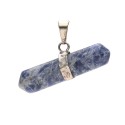 Colgante Biterminado Horizontal de Sodalita con Chakras