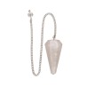 Pendule en quartz blanc facetté (FAC53)