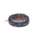 Pendente Orgonite in Lapislazzuli con Bagno d'Argento