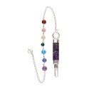 Pêndulo Gerador de Ametista com Chakras (GEN3)