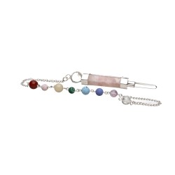 Pendolo Generatore di Quarzo Rosa con Chakra (GEN5)