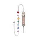Rose Quartz Pendulum Generator with Chakras (GEN5)
