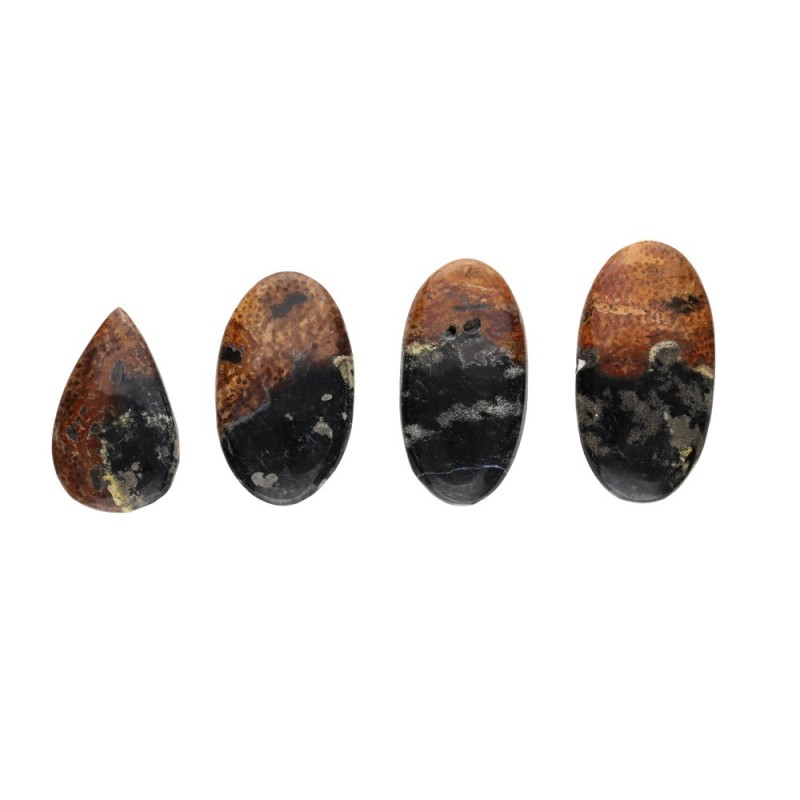 Cabochon di Agata Plum Root