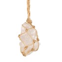 Rough Quartz Pendant with Thread