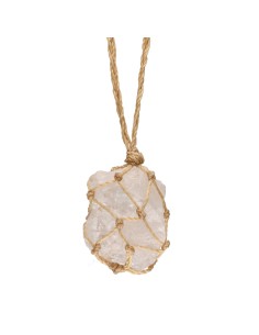 Pendentif Quartz brut avec fil 2