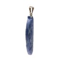 Pendentif feuille de quartz bleu
