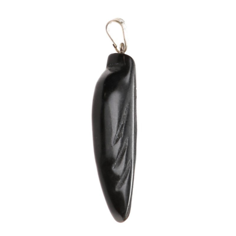 Ciondolo Foglia di Obsidiana