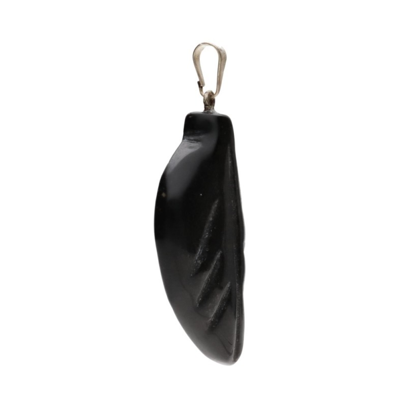 Ciondolo Foglia di Obsidiana
