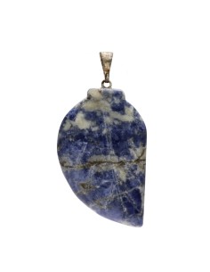 Pendentif feuille de sodalite