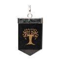 Ciondolo in Shungite Albero della Vita in Bagno d'Argento