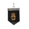 Shungite Pendant Hand Hopi em Banho de Prata