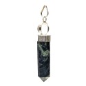 Kambaba Point with Quartz Sphere Pendant