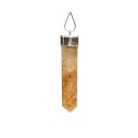 Silver Plated Hematoid Point Pendant