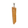 Pendentif en quartz mandarine brut à pointe