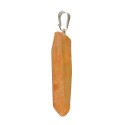 Pingente de ponta de quartzo mandarim tangerina em bruto