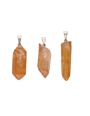Rough Mandarin Tangerine Quartz Point...