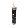 Pendentif pointe de shungite en résine plaquée argent