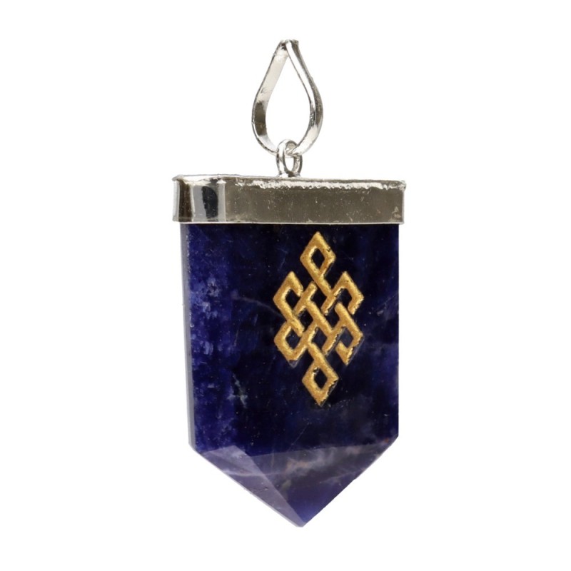 Pendente in Sodalite Nodo Infinito