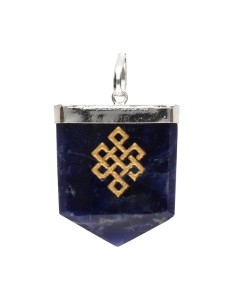 Infinity Knot Sodalite Pendant