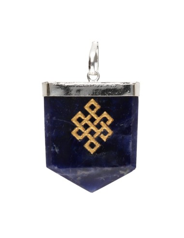 Ciondolo in Sodalite con Nodo Infinito
