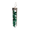 Silver Plated Resin Malachite Pendant with Malachite Point
