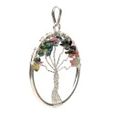 Ciondolo Albero della Vita in Tormalina Multicolore